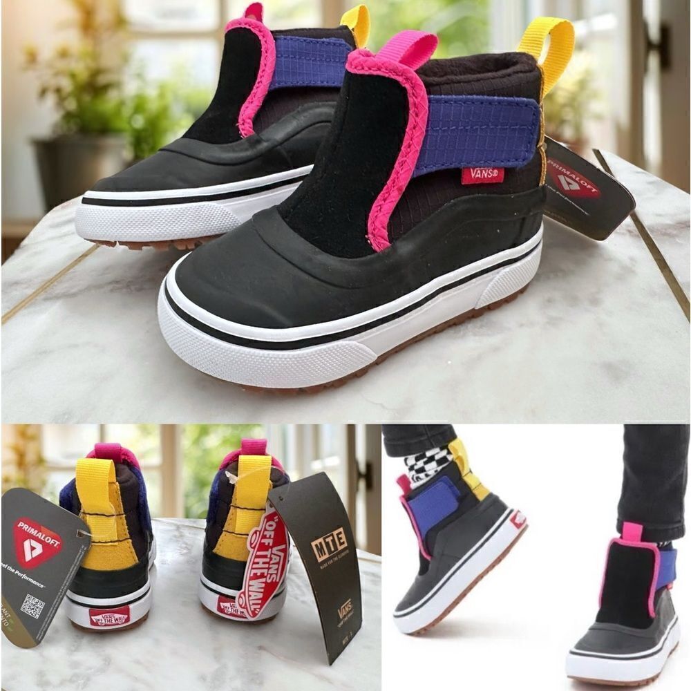 VANS Toddler Slip-On Hi Terrain V MTE Insulated Snow Winter Duck Boots Size 6
